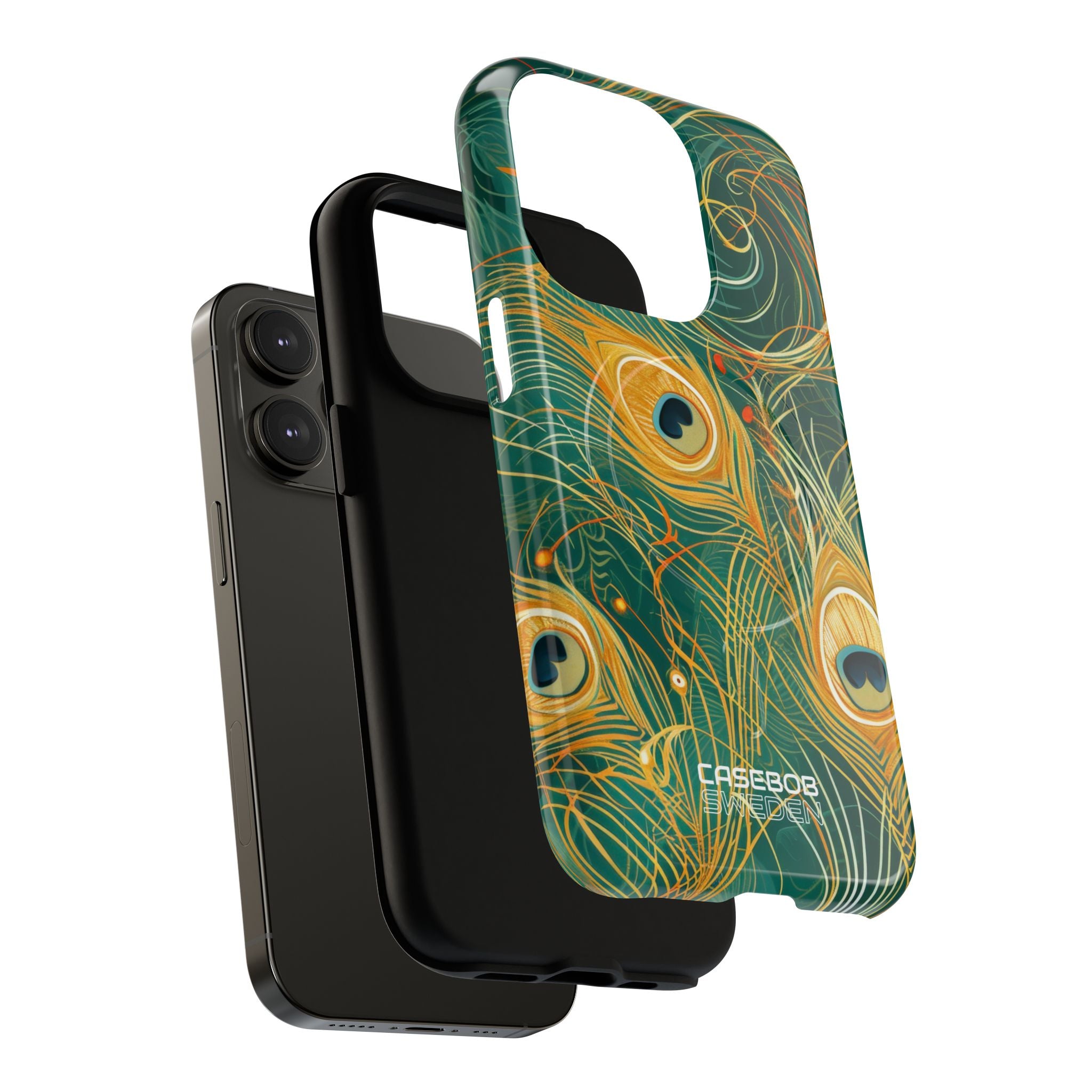 Vibrant Peacock Whirl iPhone 14 - Tough+