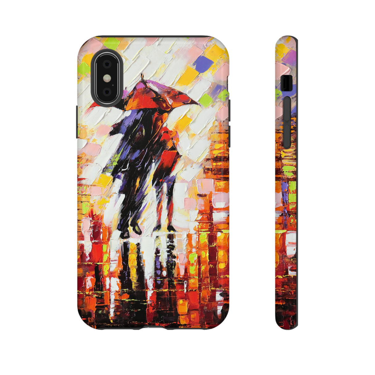 Oil Panting - Enamoured under Umbrella - Protective Phone Case