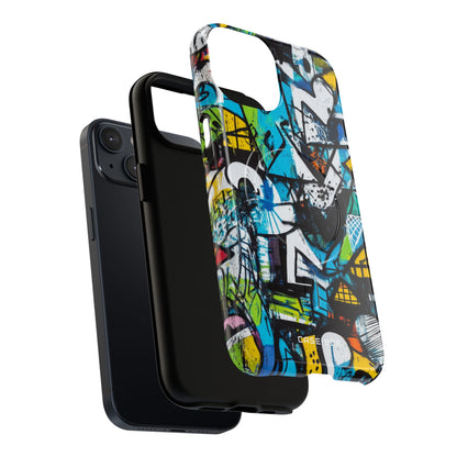 White Ripple Drift iPhone 14 Case - Tough+