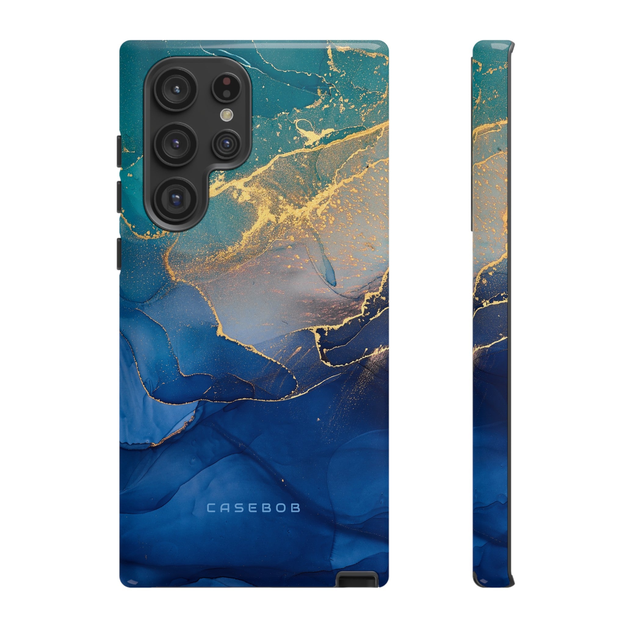 Blue Alcohol Ink - Protective Phone Case