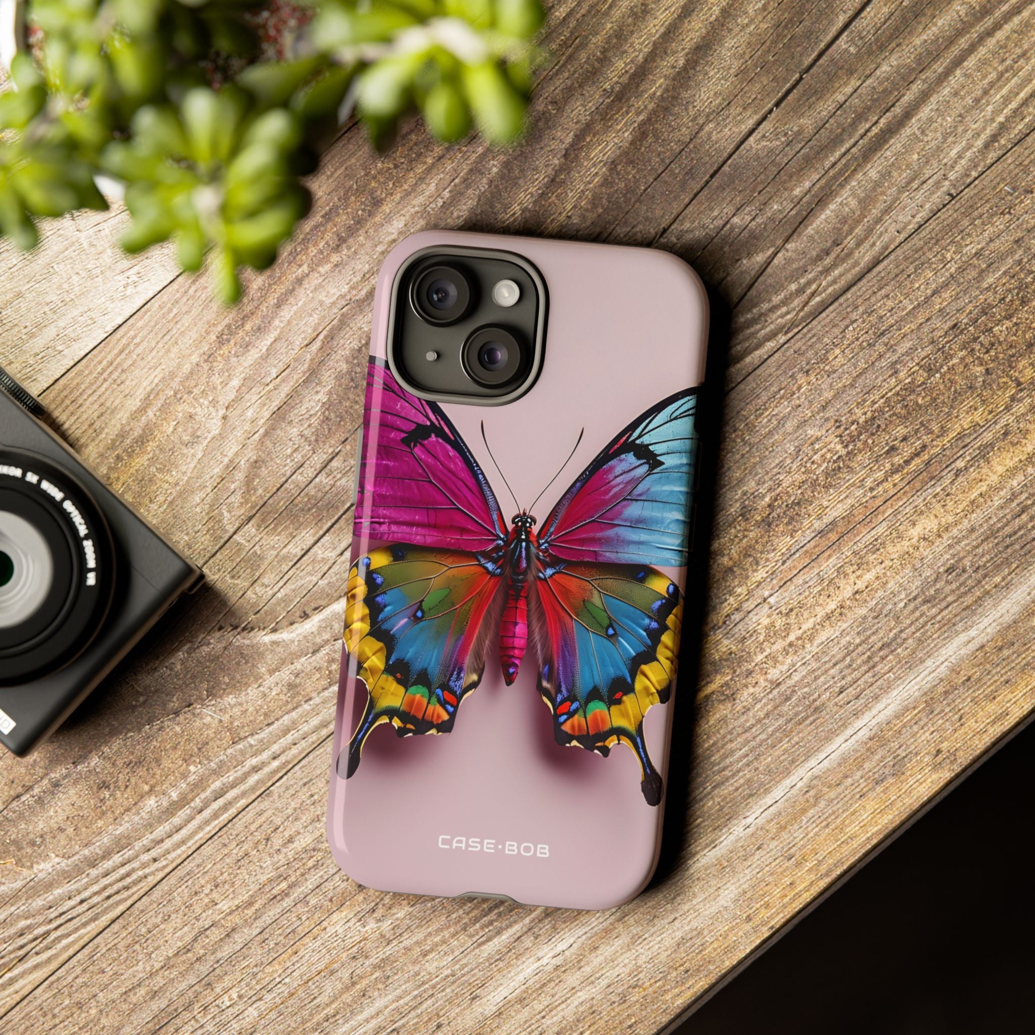 Vivid Butterfly iPhone 15 Case - Tough