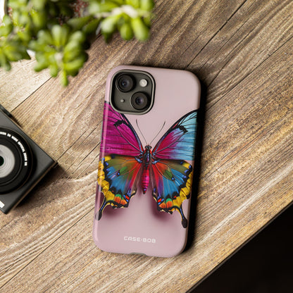 Vivid Butterfly iPhone 15 Case - Tough