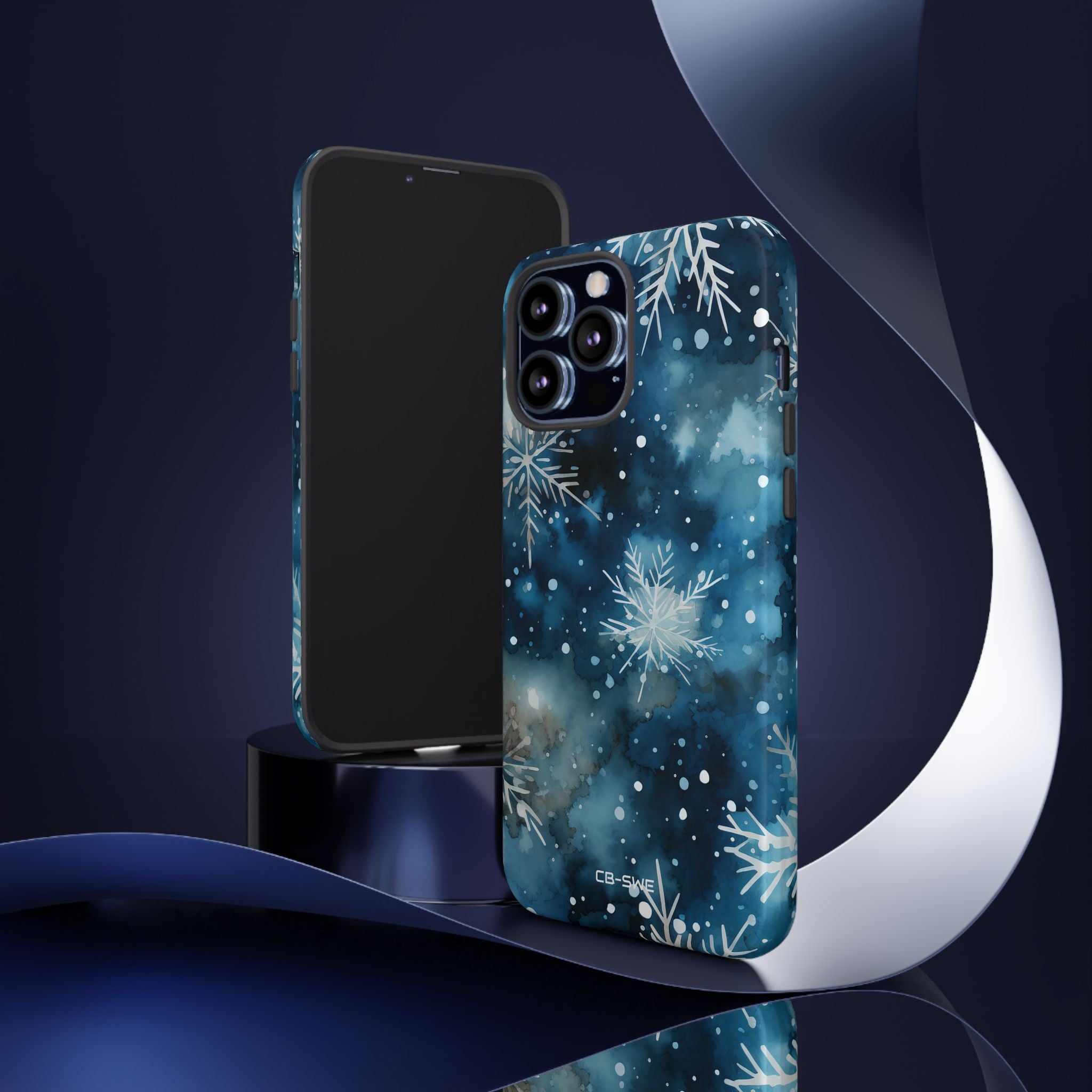 Winter Snowflakes Dance - iPhone Case