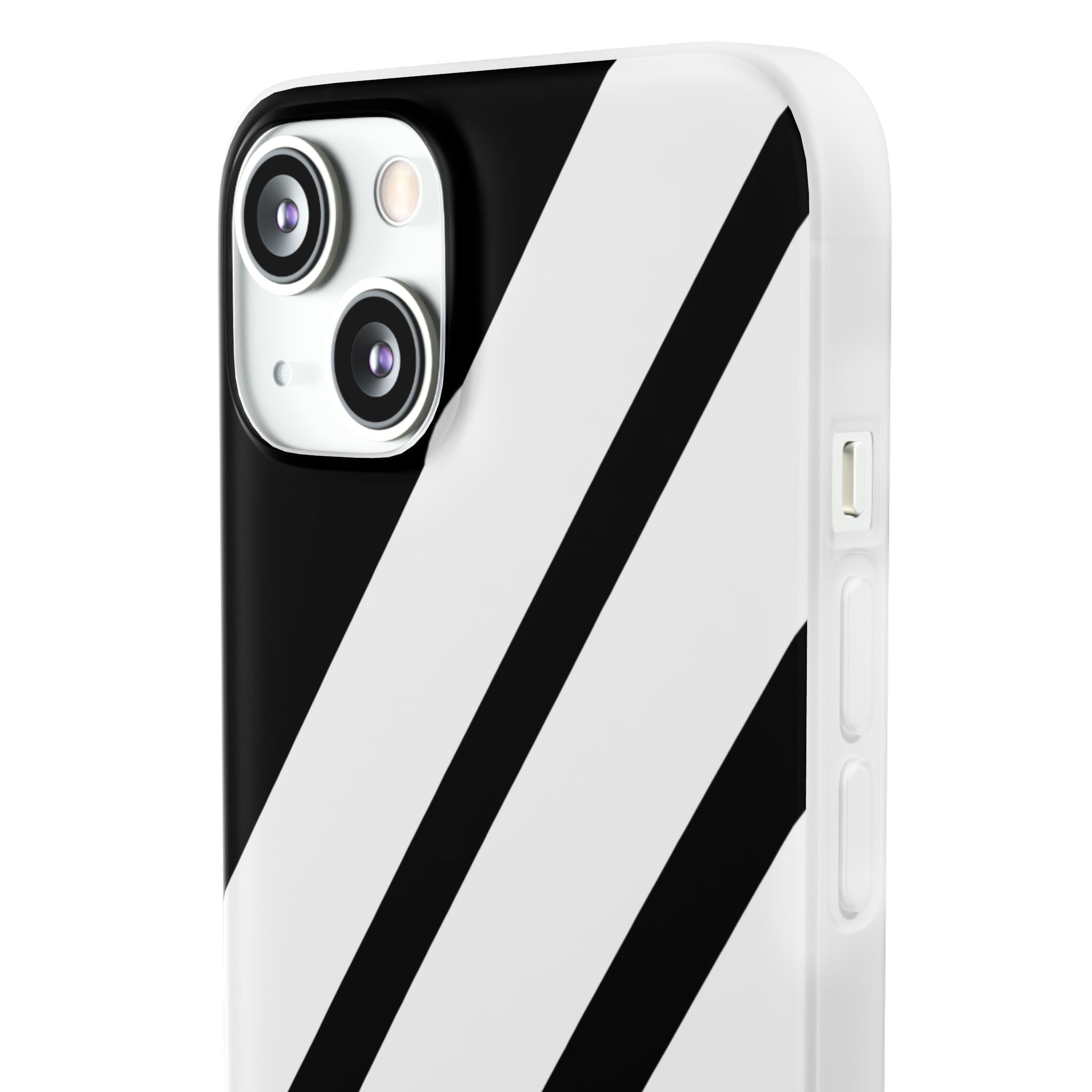 Diagonal Bands Noir iPhone 13 - Soft
