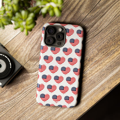 Hearts Embrace Freedom - iPhone Case