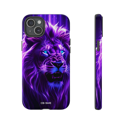 Neon Lion Majesty - iPhone Case