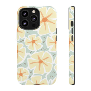 Pastel Yellow Happy Flower iPhone Case (Protective) iPhone 13 Pro Matte Phone Case