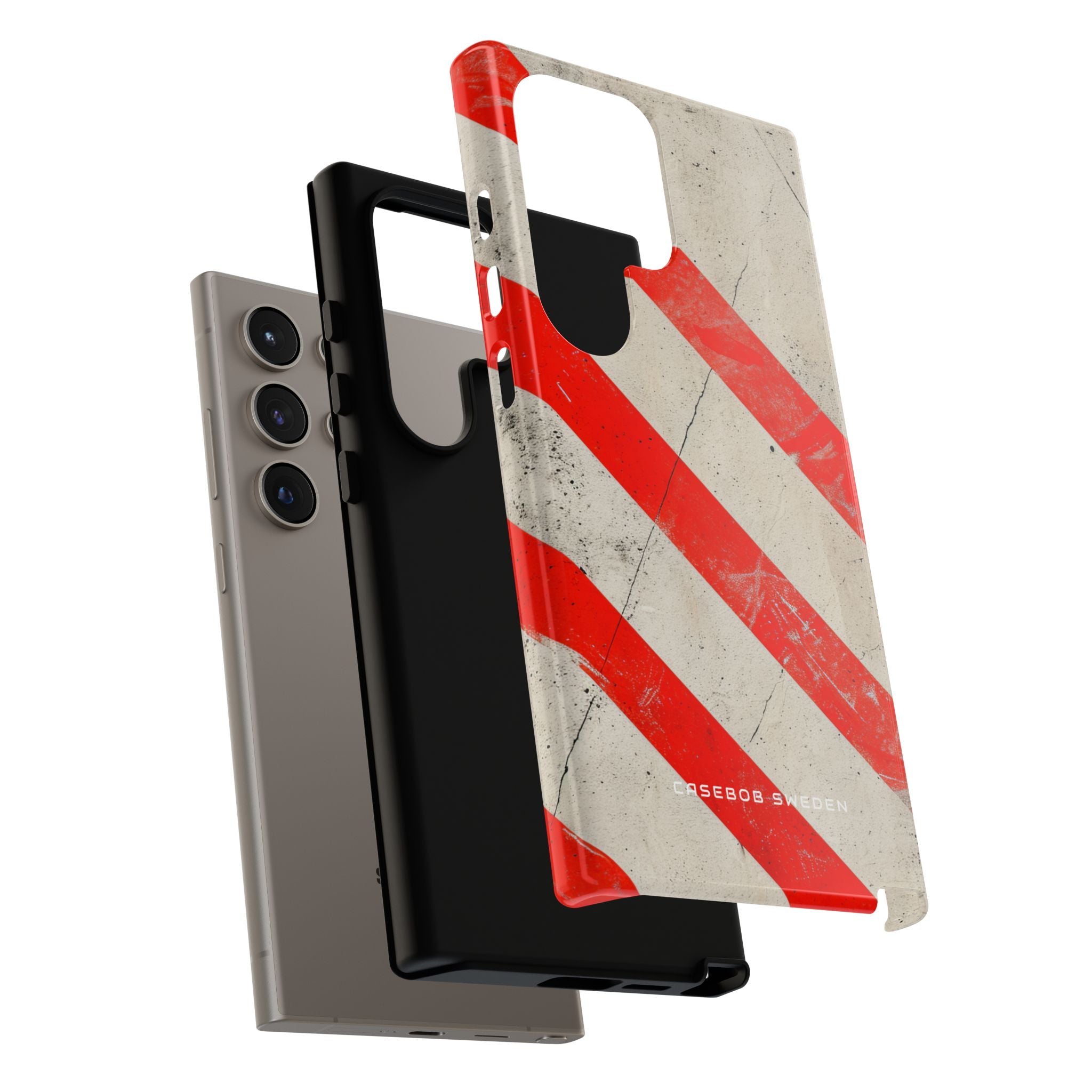 Striker Crimson Stripes Samsung S24 - Tough Phone Case