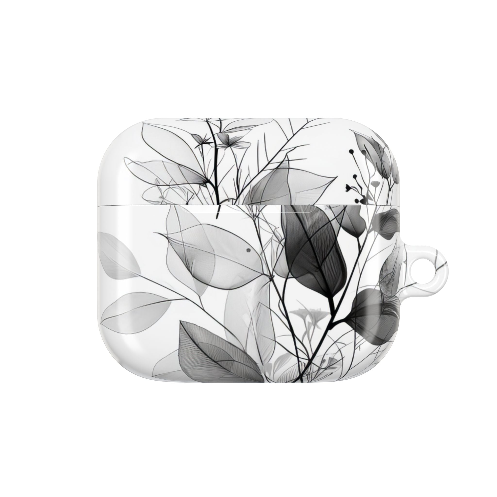 Silver Leaves - AirPods Case