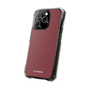 Cordovan Red | Phone Case for iPhone (Clear Impact Case - Magnetic)