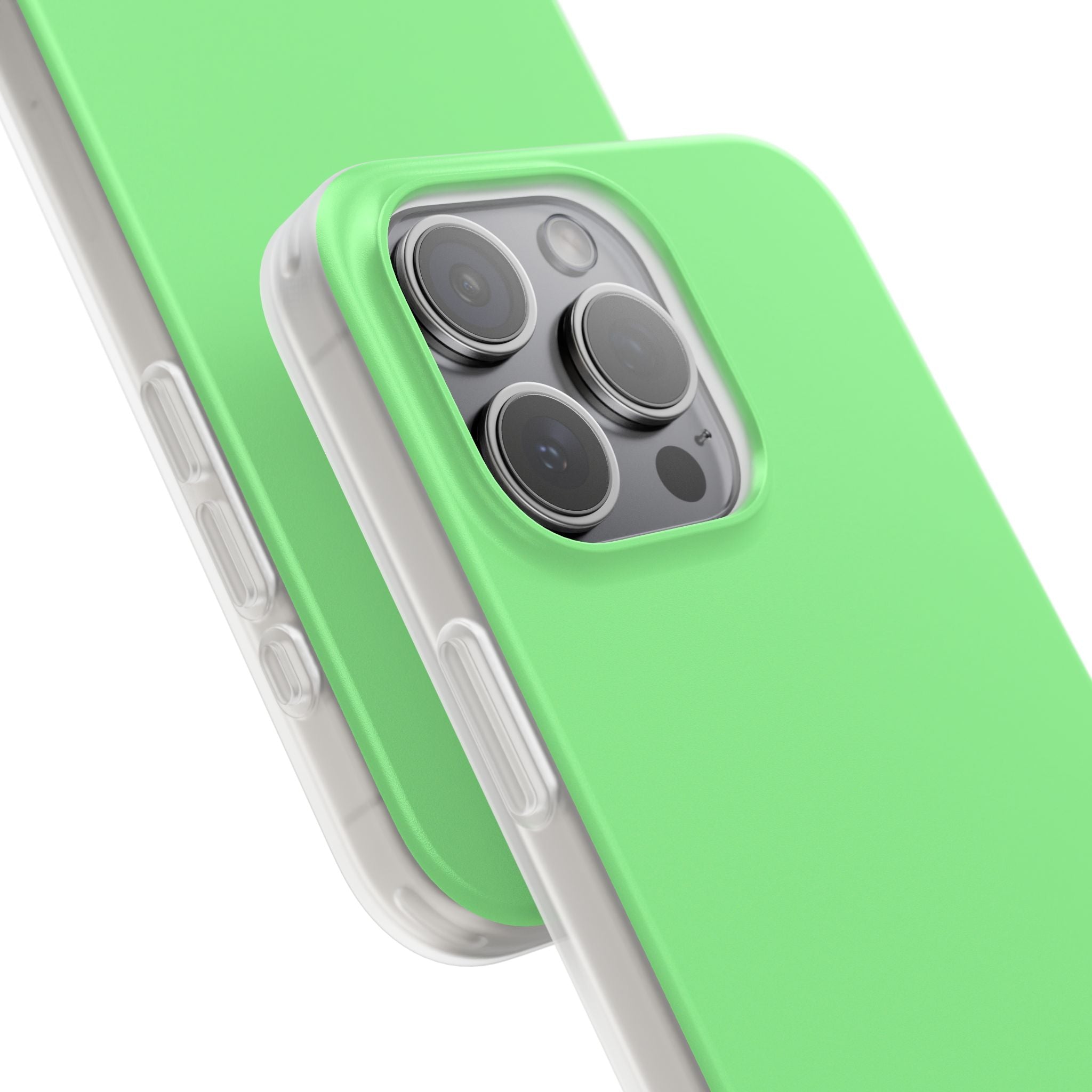 Pale Green iPhone 15 - Flexi Phone Case