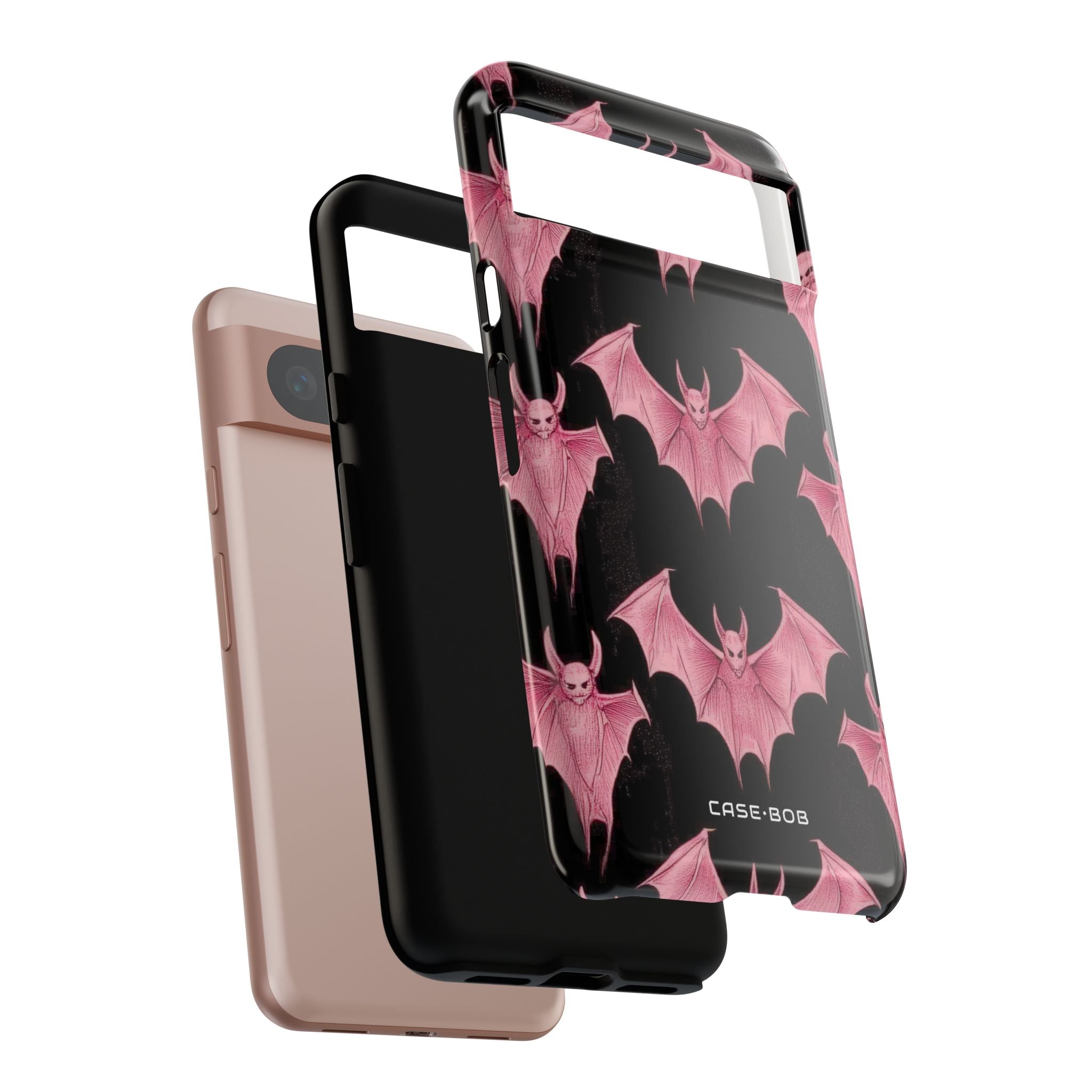 Pink Batwave Google Pixel 8 Case - Tough