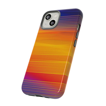 Orange Fusion: Data Artistry - Protective Phone Case