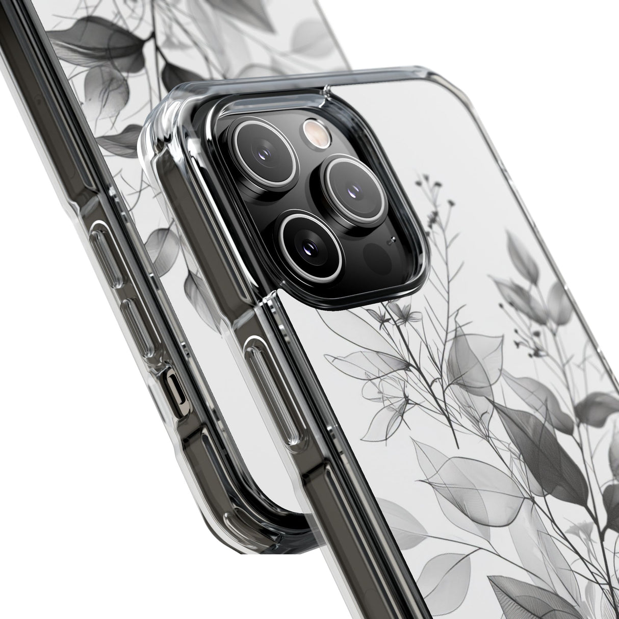 Botanical Serenity – Handyhülle für iPhone (Clear Impact – Magnetisch)