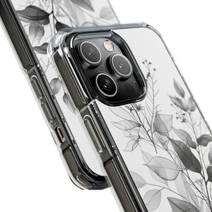 Botanical Serenity - Phone Case for iPhone (Clear Impact - Magnetic)