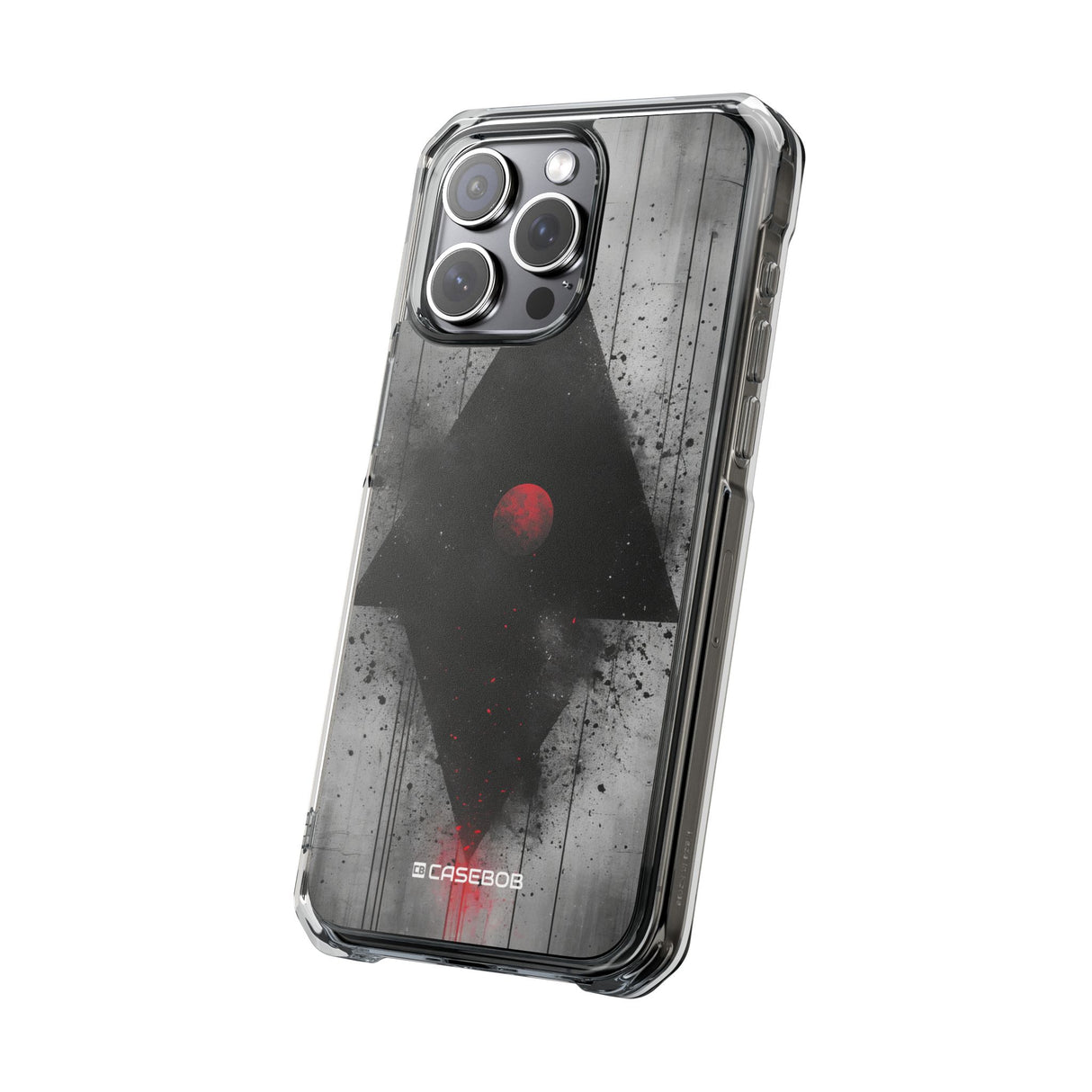 Grunge Geometry - Phone Case for iPhone (Clear Impact - Magnetic)