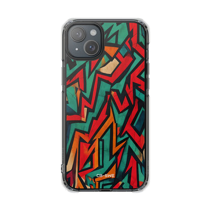 Vivid Geometry Dance iPhone Case - Impact