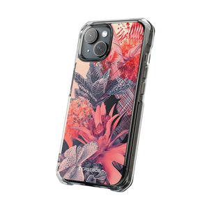 Living Coral Design | Handyhülle für iPhone (Clear Impact Case – magnetisch) 