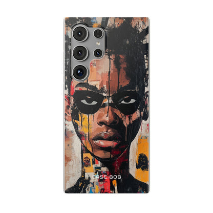 Masked Portrait Drips Samsung S24 Ultra Case - Soft