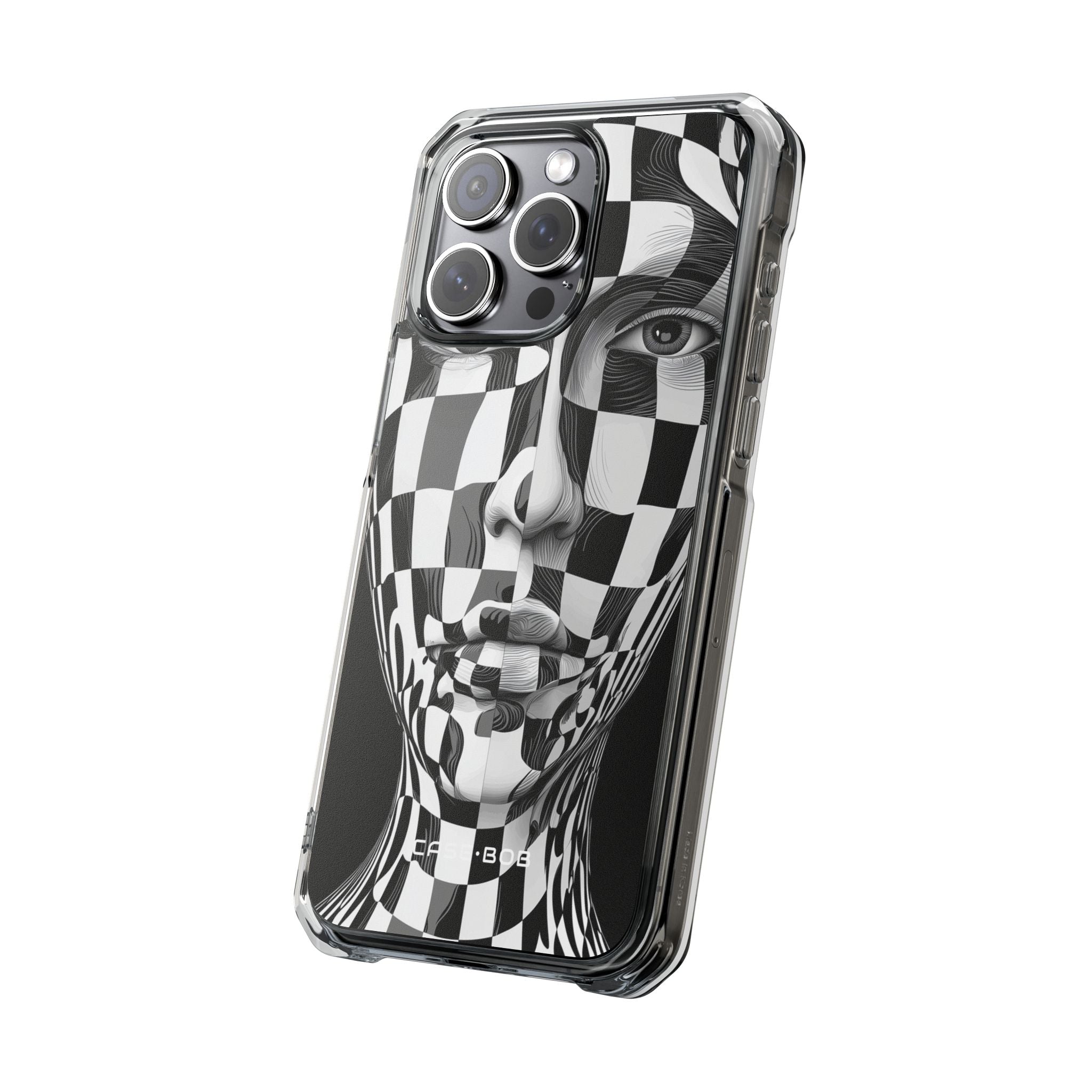 Checkered Face iPhone 15 Pro Max Case - Impact