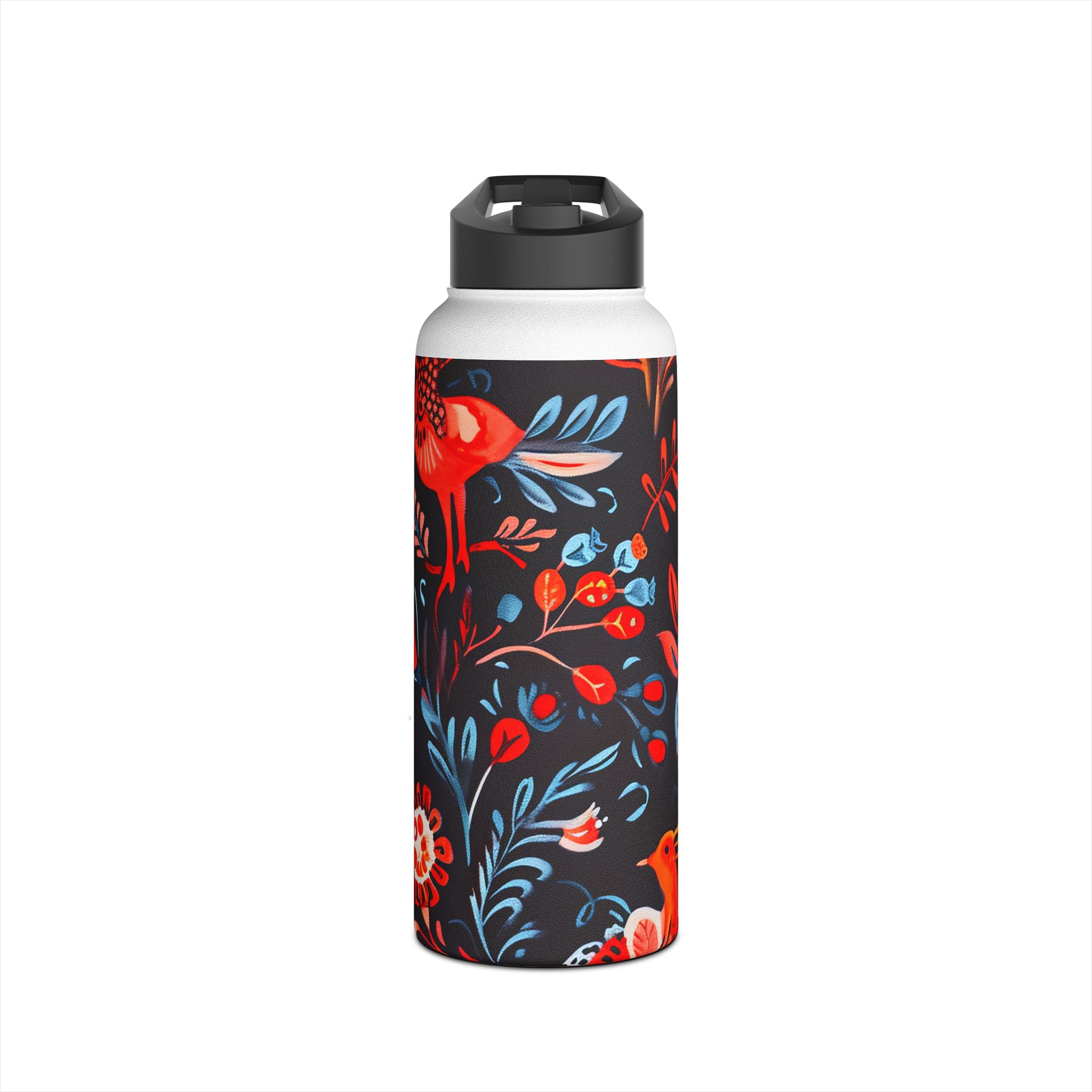 Folk Bird Flame - Stainless Steel Water Bottle