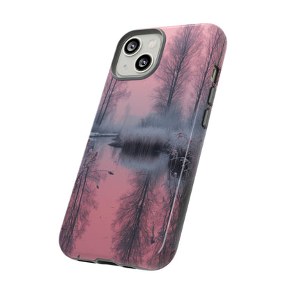 Pink Winter Lake Whisper - Protective Phone Case