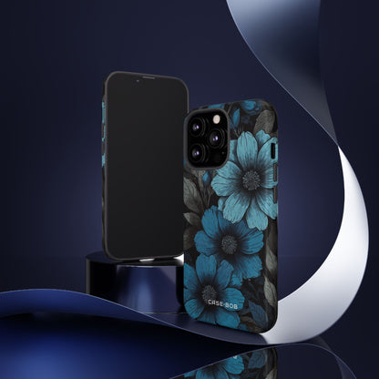 Blue Petal Radiance iPhone 13 Pro Case - Tough