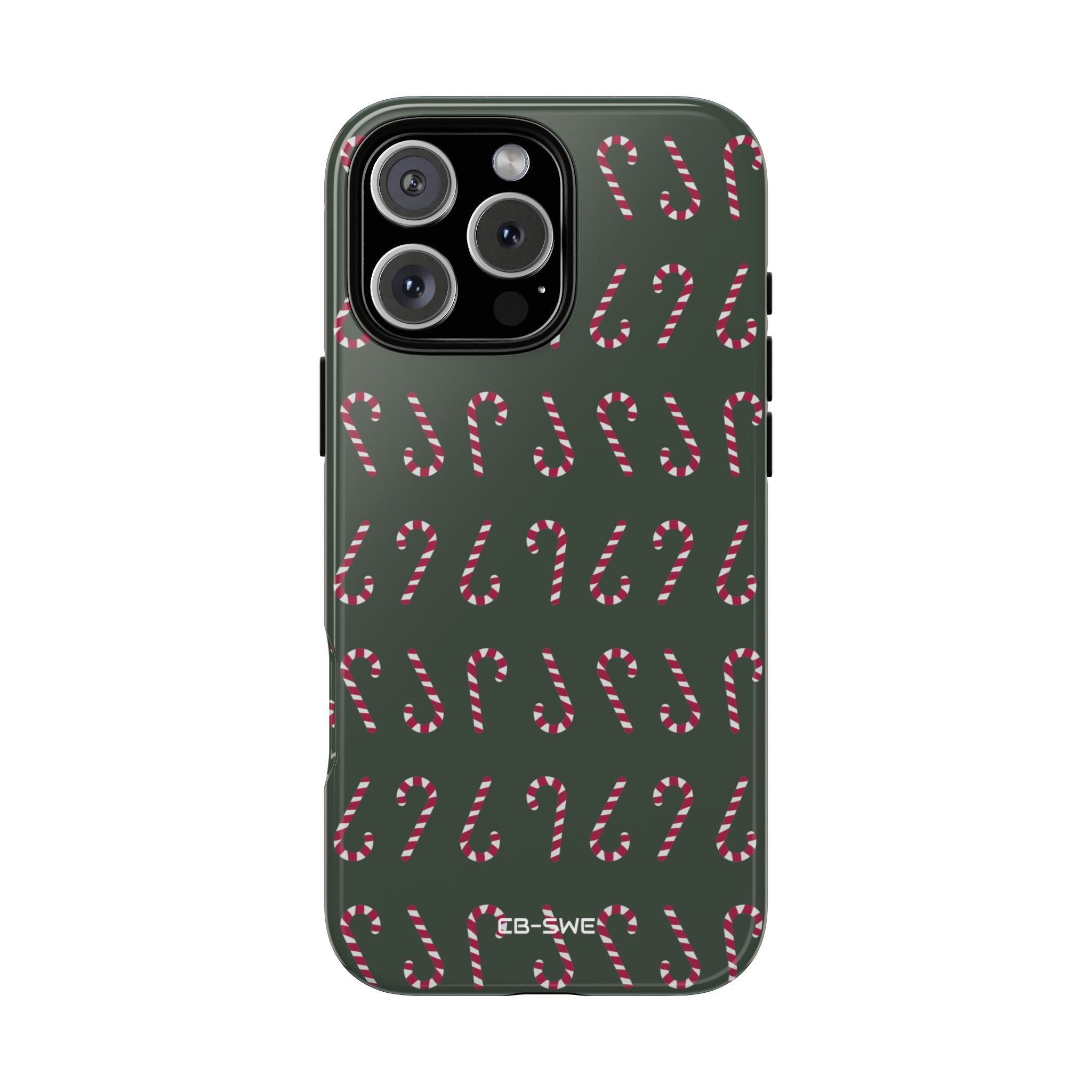 Candy Canes Aligned - iPhone Case