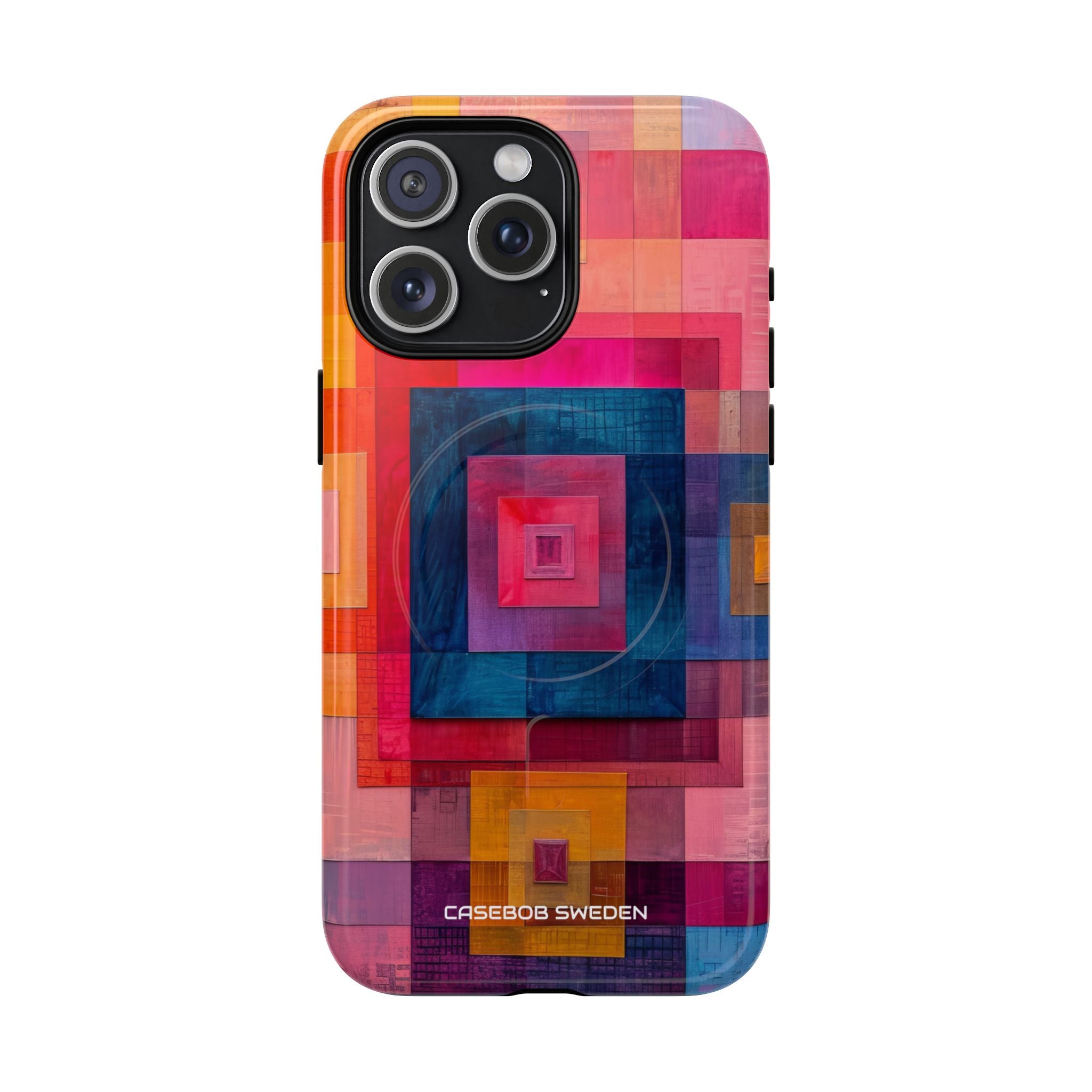 Vibrant Geometry - Tough + MagSafe® iPhone 15 Phone Case