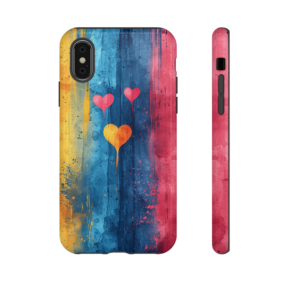 Watercolor Stripe Bliss - Protective Phone Case