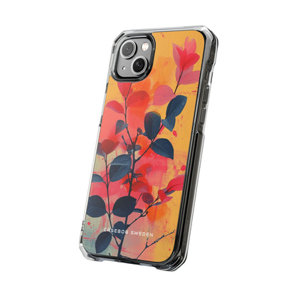 Vivid Floral Harmony iPhone 14 - Clear Impact Phone Case