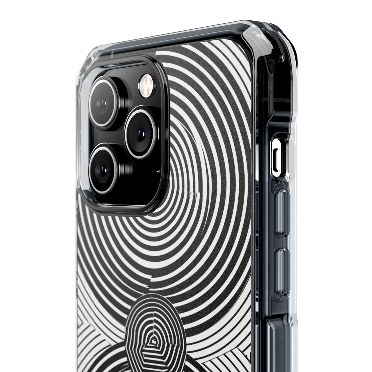 Hypnotic Geometry - Phone Case for iPhone (Clear Impact - Magnetic)