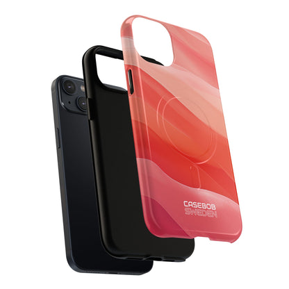 Flowing Coral Waves iPhone 14 - Tough+