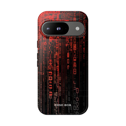 Crimson Glyphs Google Pixel 9 Case - Tough