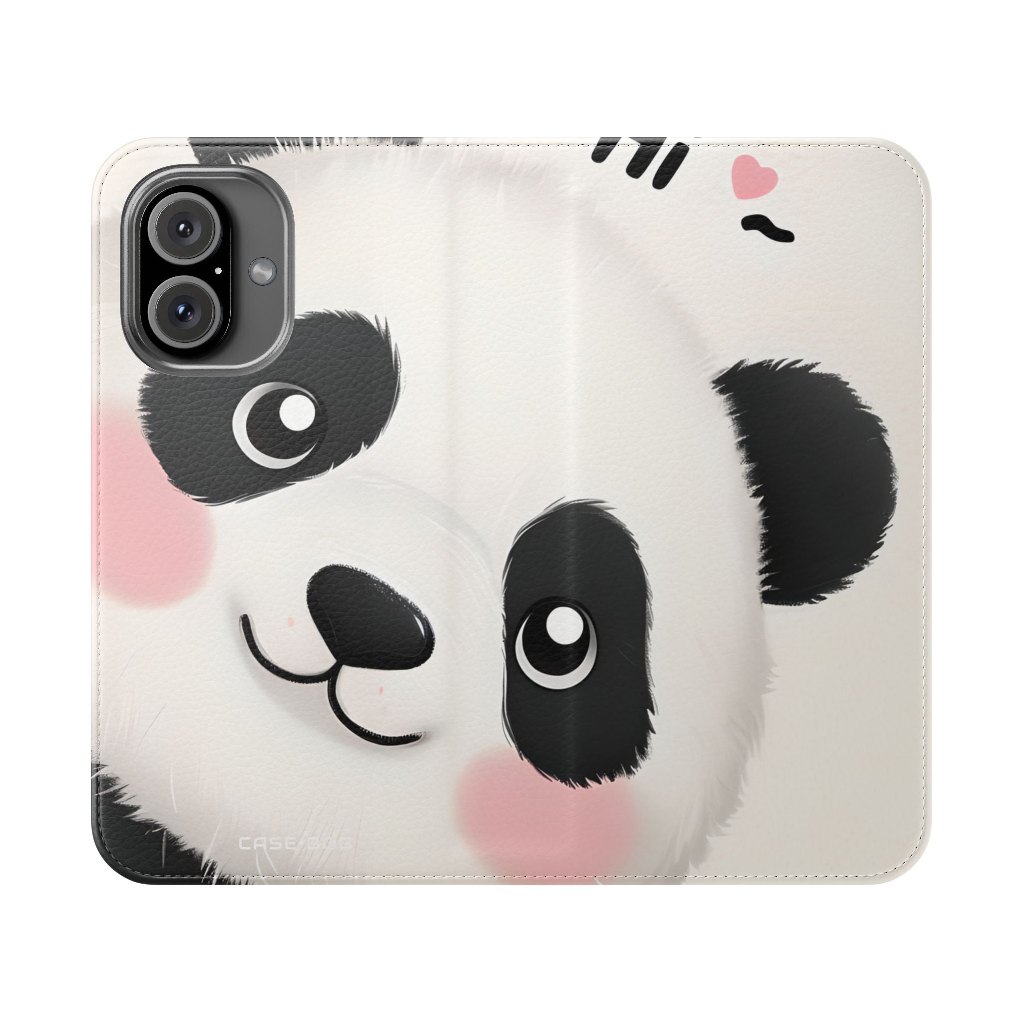 Peeking Panda Blush - iPhone 16 Case - Lompakko