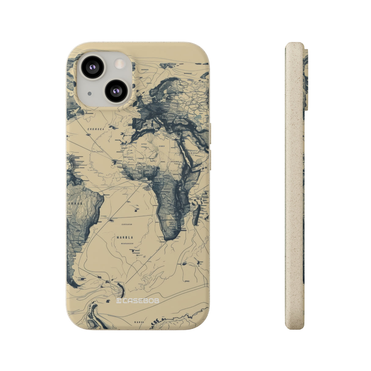 Vintage World Map | Biodegradable Phone Case