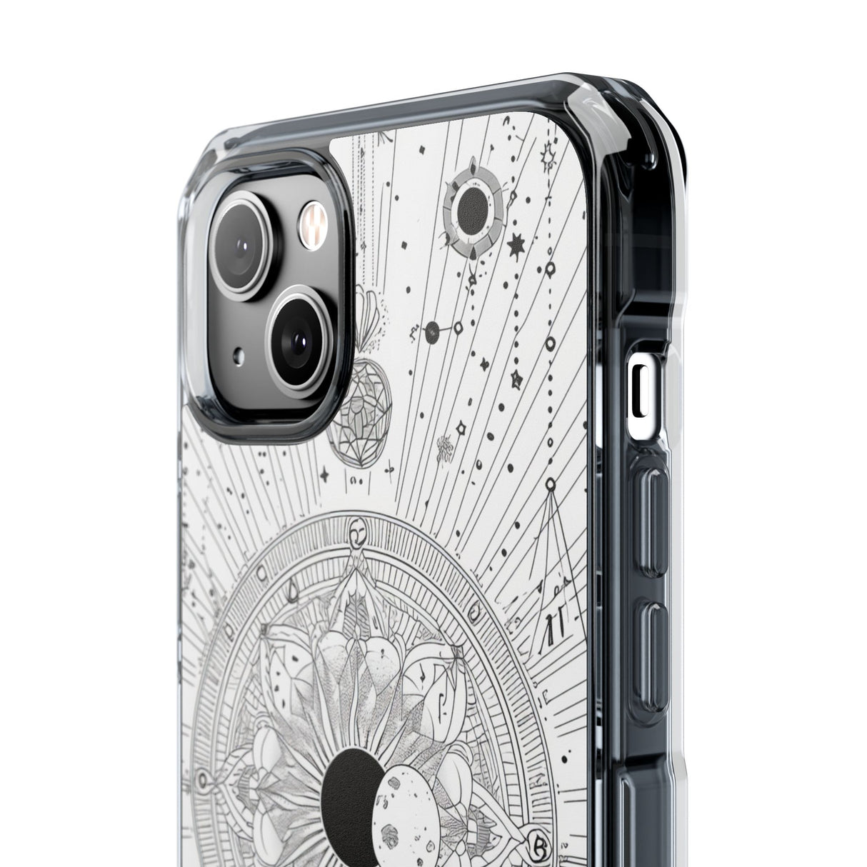 Celestial Mandala Mystique – Handyhülle für iPhone (Clear Impact – Magnetisch) 