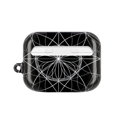 White Mandala Radiance - AirPods Case