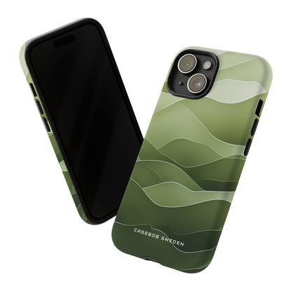 Gradient Emerald Drift iPhone 15 - Tough Phone Case