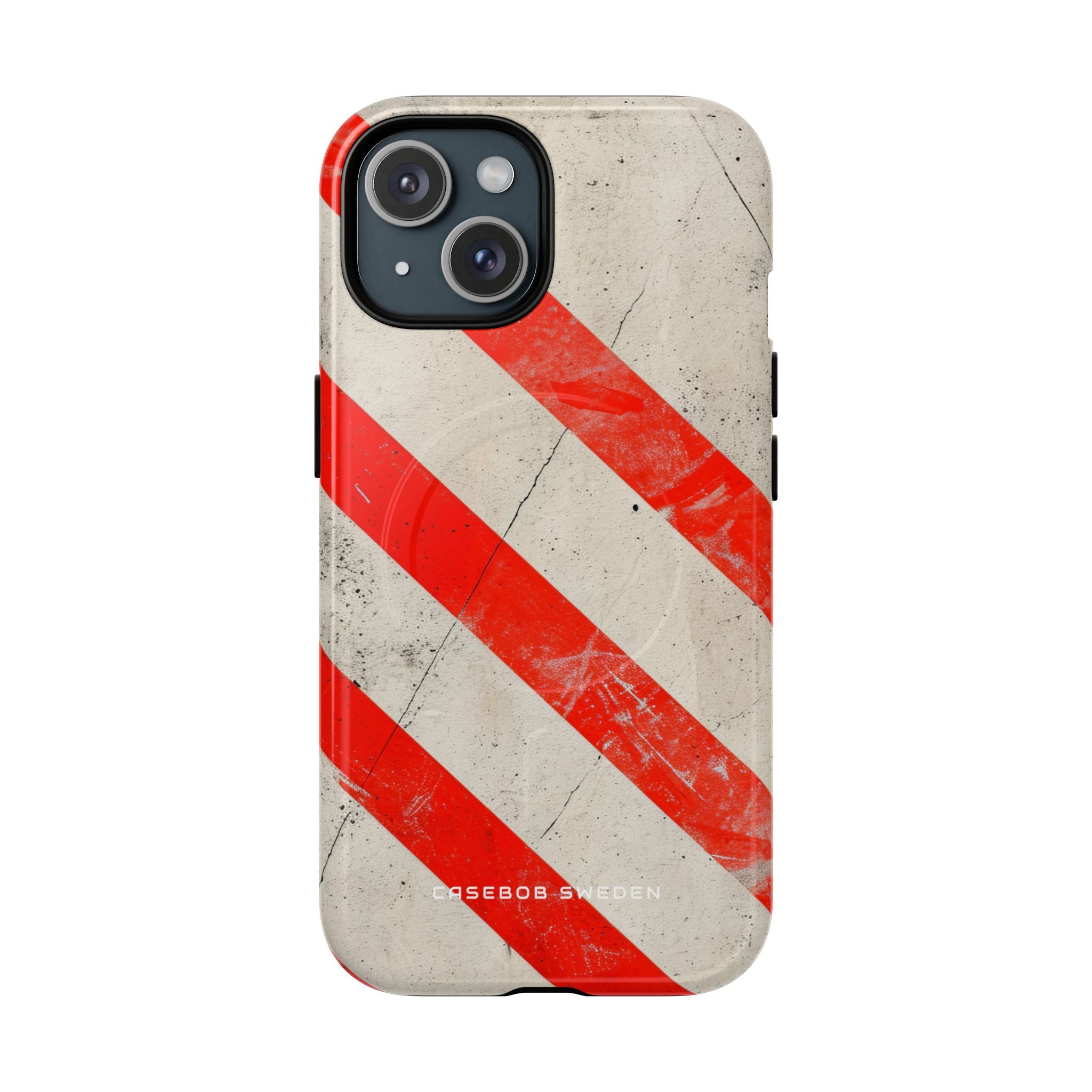 Striker Crimson Stripes iPhone 15 | Tough+ Handyhülle