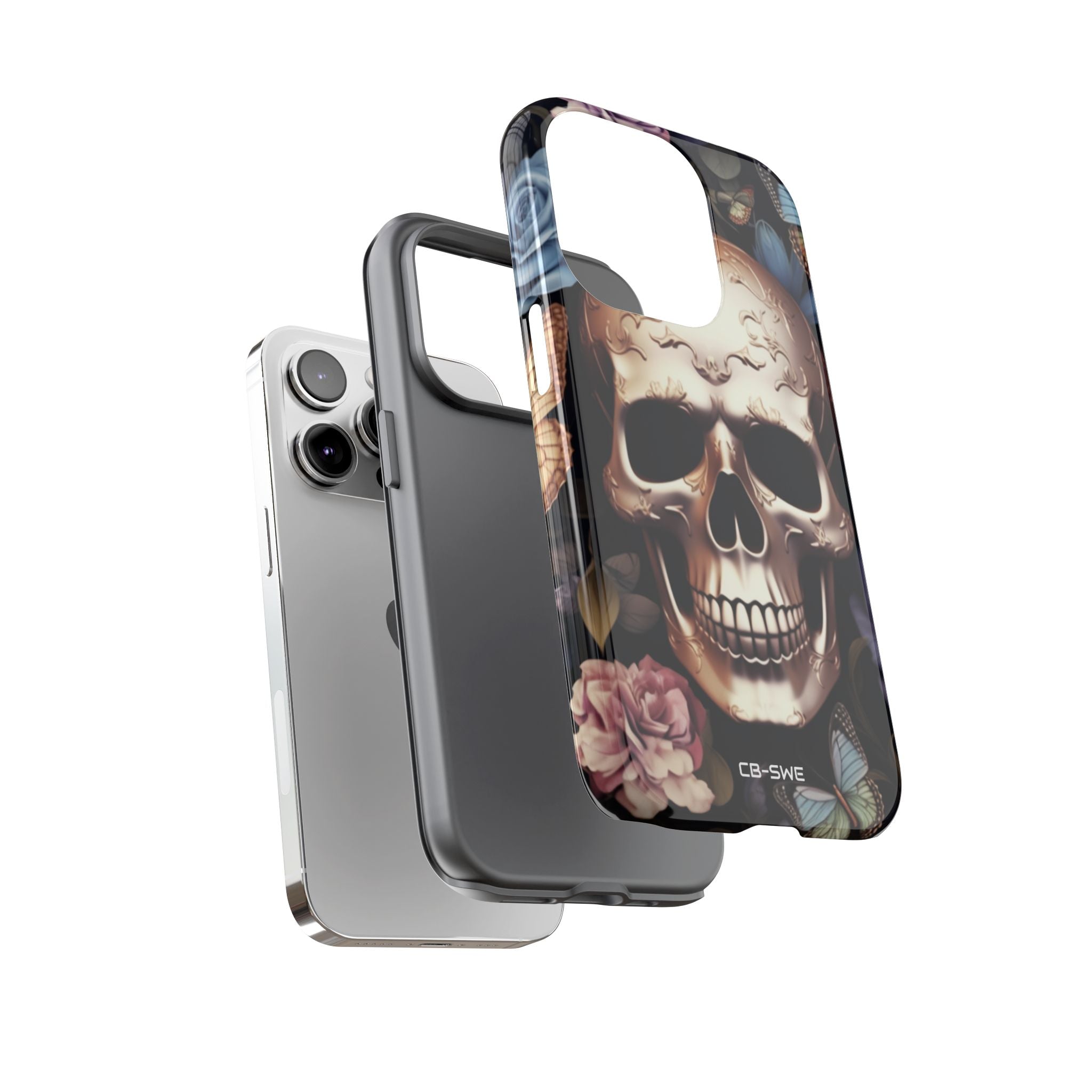 Skull Among Blossoms - iPhone Case
