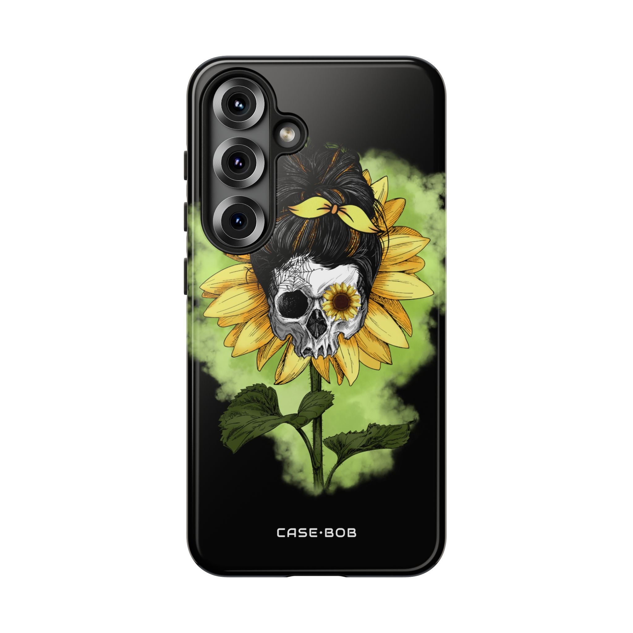 Sunflower Skull Samsung S25 Case - Tough