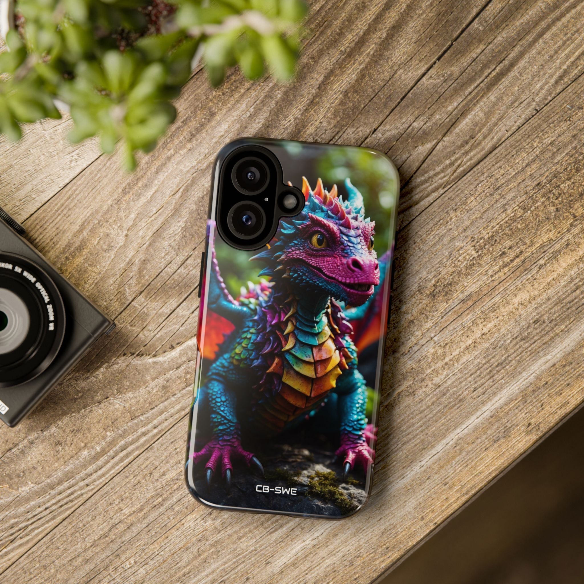 Friendly Dragon Smiles - iPhone Case