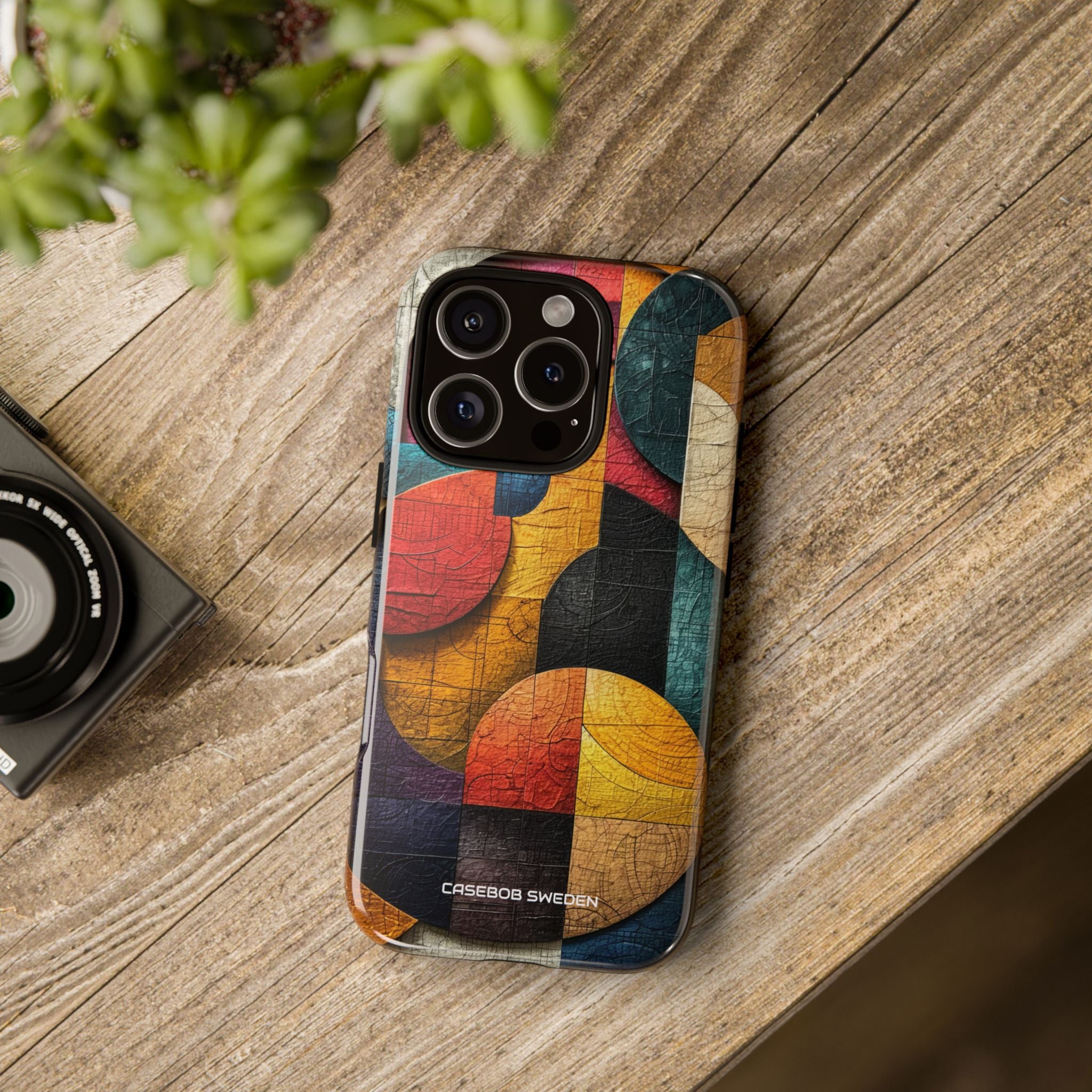 Vibrant Geometric Art - Tough iPhone 16 Phone Case