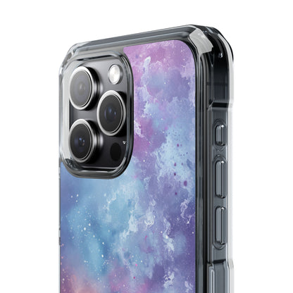 Cosmic Nebula Swirls - Clear Impact iPhone 15 Phone Case