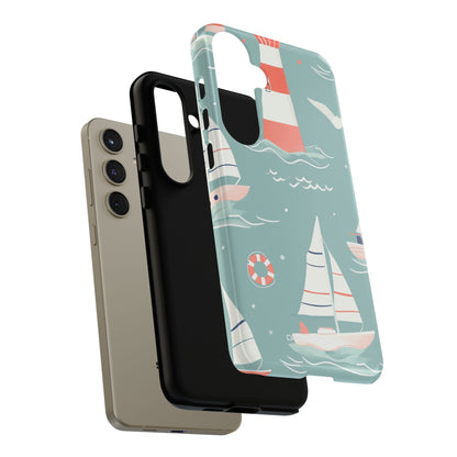 Lighthouse Nautical Charm - Tough Samsung S24 Phone Case