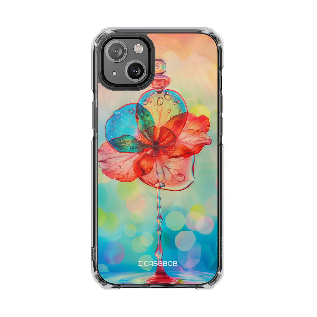 Dreamy Liquid Bloom - Phone Case for iPhone (Clear Impact - Magnetic)