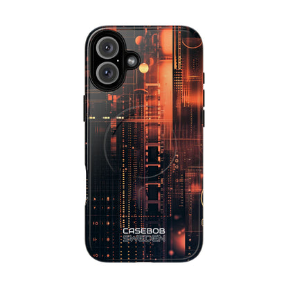 Neon Circuit Dreams iPhone 16 - Tough+
