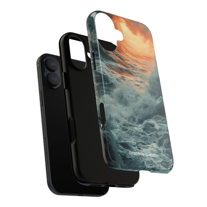 Fiery Wave Power - Tough iPhone 16 Phone Case