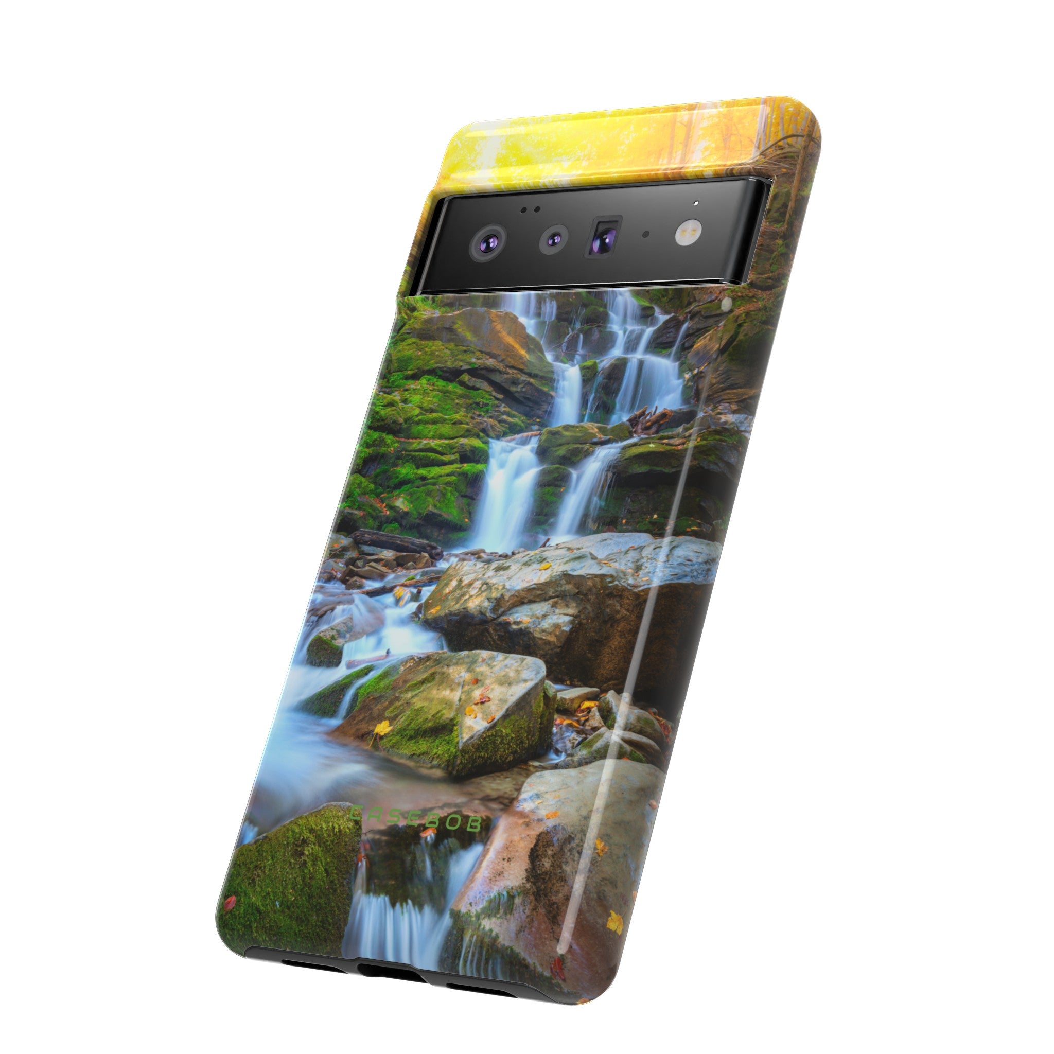 Autumn Mountain Waterfall - Protective Phone Case